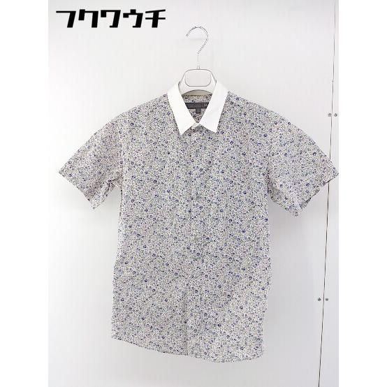 ◇ ◎ SCHLUSSEL シュリセル 花柄 半袖 シャツ サイズ 2 アイボリー系 マルチ メンズ 【中古】 【1107130010592】