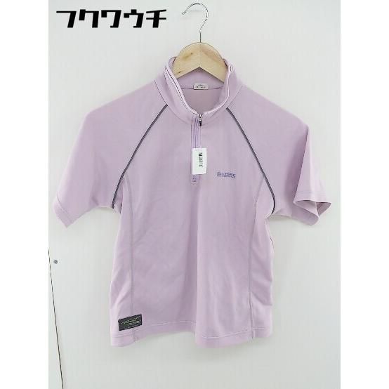 ◇ ellesse エレッセ ハーフジップ 半袖 ポロシャツ サイズM パープル系 レディース 【中古】 【1107260014545】