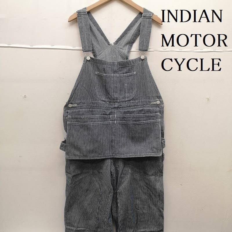 インディアン モーターサイクル ヒッコリー ストライプ オーバーオール メンズ L ISItems【USED】【古着】【中古】50159308