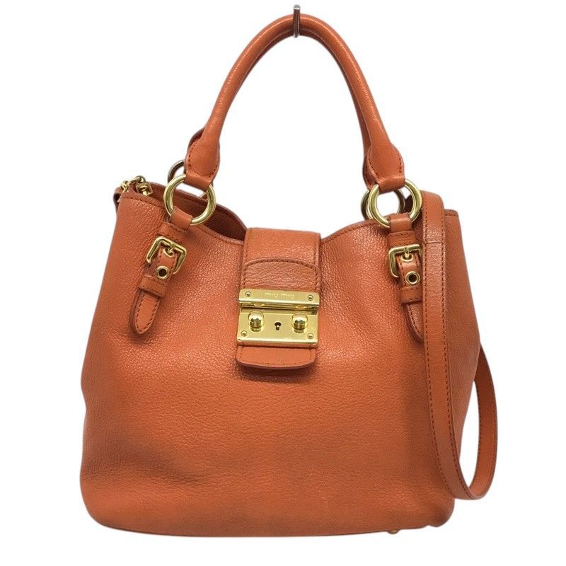 miumiu【ミュウミュウ】2WAYバッグハンド ショルダーバッグ レザー