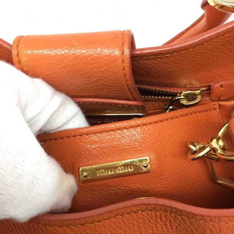 miumiu【ミュウミュウ】2WAYバッグハンド ショルダーバッグ レザー