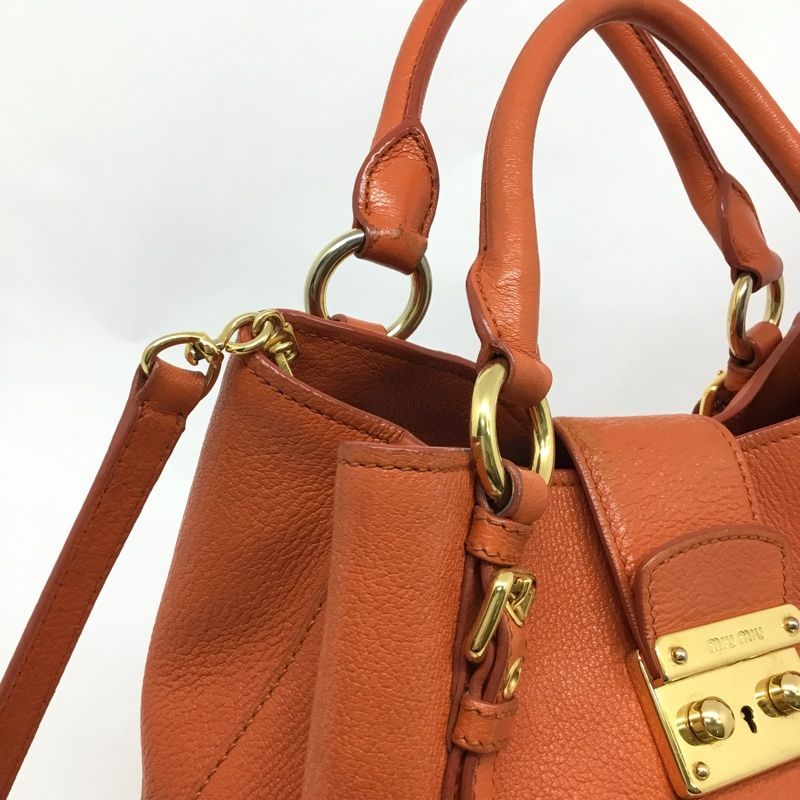 miumiu【ミュウミュウ】2WAYバッグハンド ショルダーバッグ レザー