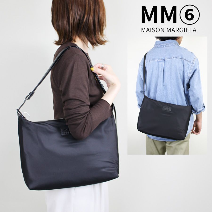 【新品商品】 MM6 MAISON MARGIELA 　エムエム6 メゾンマルジェラ (SB6WG0024 P9062)　「ニューメリック」 ナイロン クロスボディバッグ ショルダーバッグ