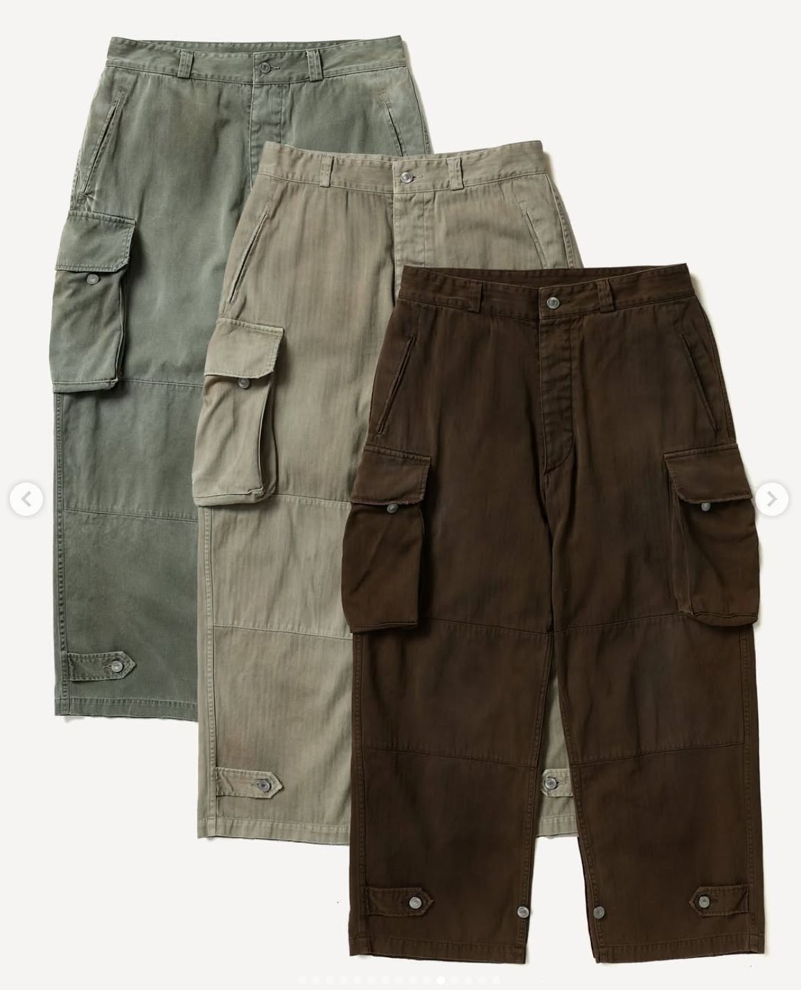 アプレッセ A PRESSE VINTAGE FA HBT M-47 PANTS