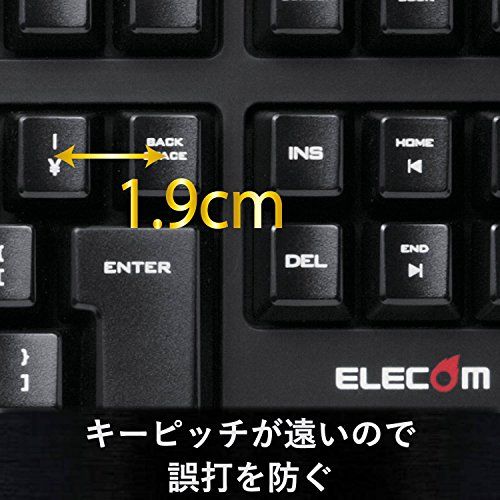 エレコム ゲーミングキーボード 【DUX】 全キーカスタマイズ ハードウェアマクロ対応 TK-DUX30BK ブラックkk 5a1690d4