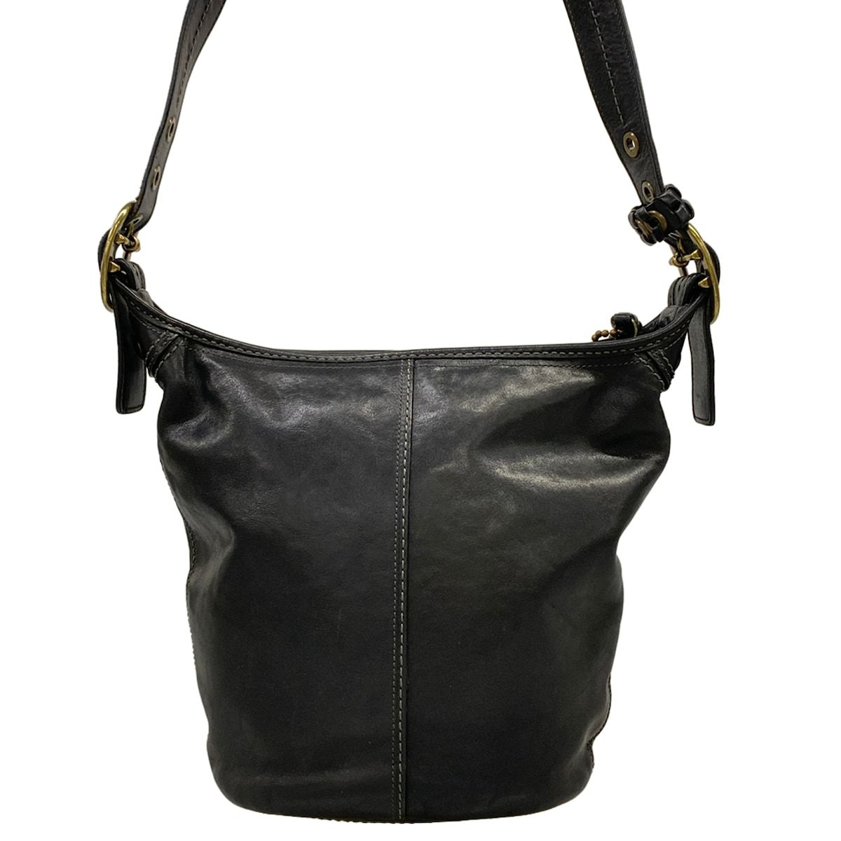 COACH(コーチ) ショルダーバッグ ブリーカーレザーダッフル 11422 黒 