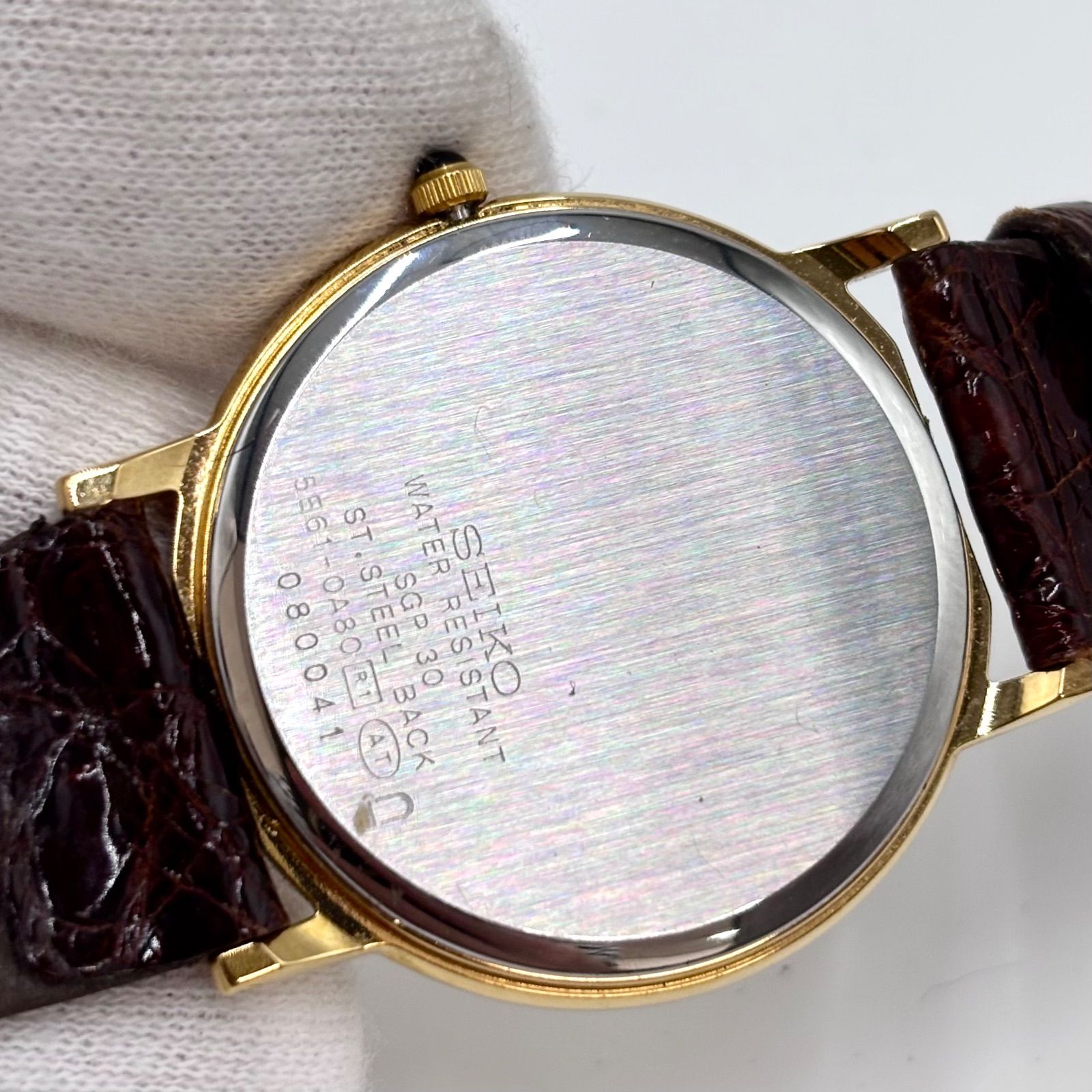 稼働/純正レザーベルト】SEIKO/セイコー DOLCE/ドルチェ 腕時計