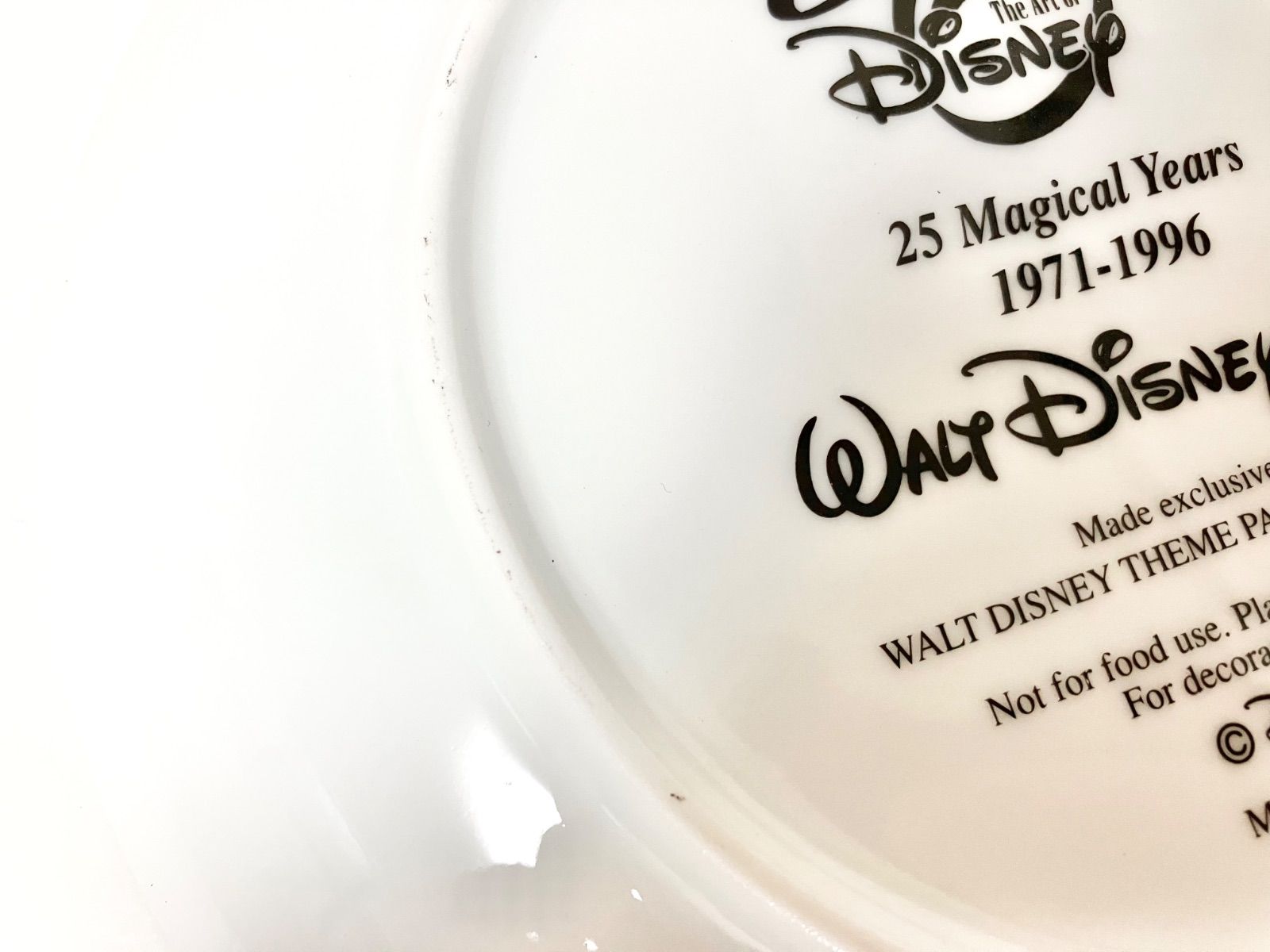 ディズニーワールド 25周年 記念プレート 未使用 箱付き 限定 ミッキー