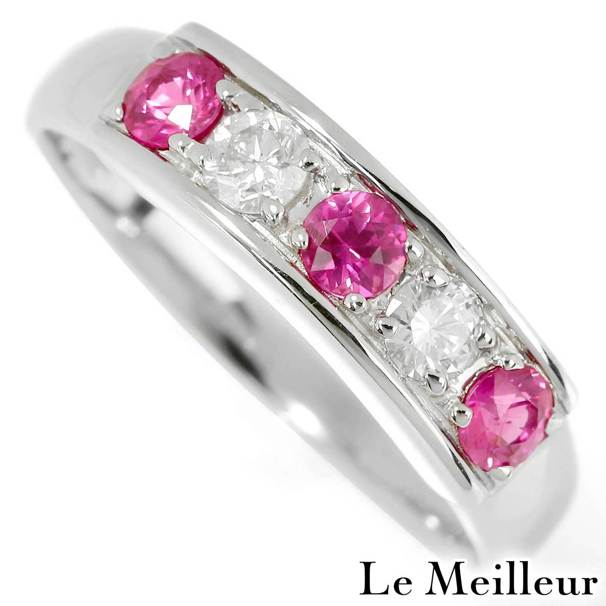 【新品仕上済】 ルビー 0.39ct ダイヤモンド 0.22ct プラチナ Pt900 リング 13号 レディース 返品OK