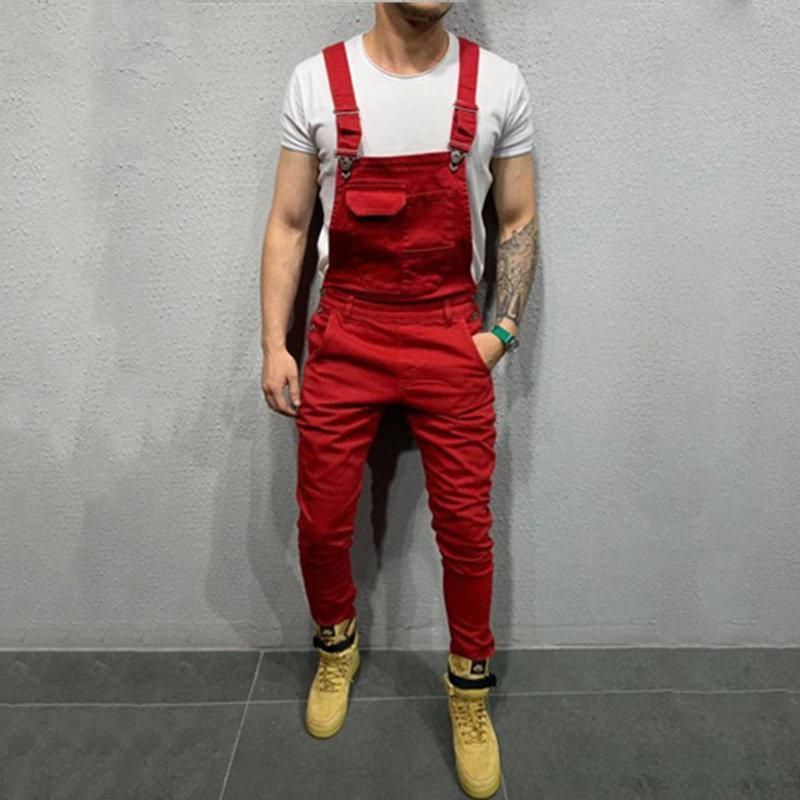 ワークパンツ サロペット オーバーオール メンズ 迷彩柄 デニム ダメージ オールインワン つなぎ 作業服 長ズボン アメカジ アウトドア ナチュラル M0514-QIWU-1
