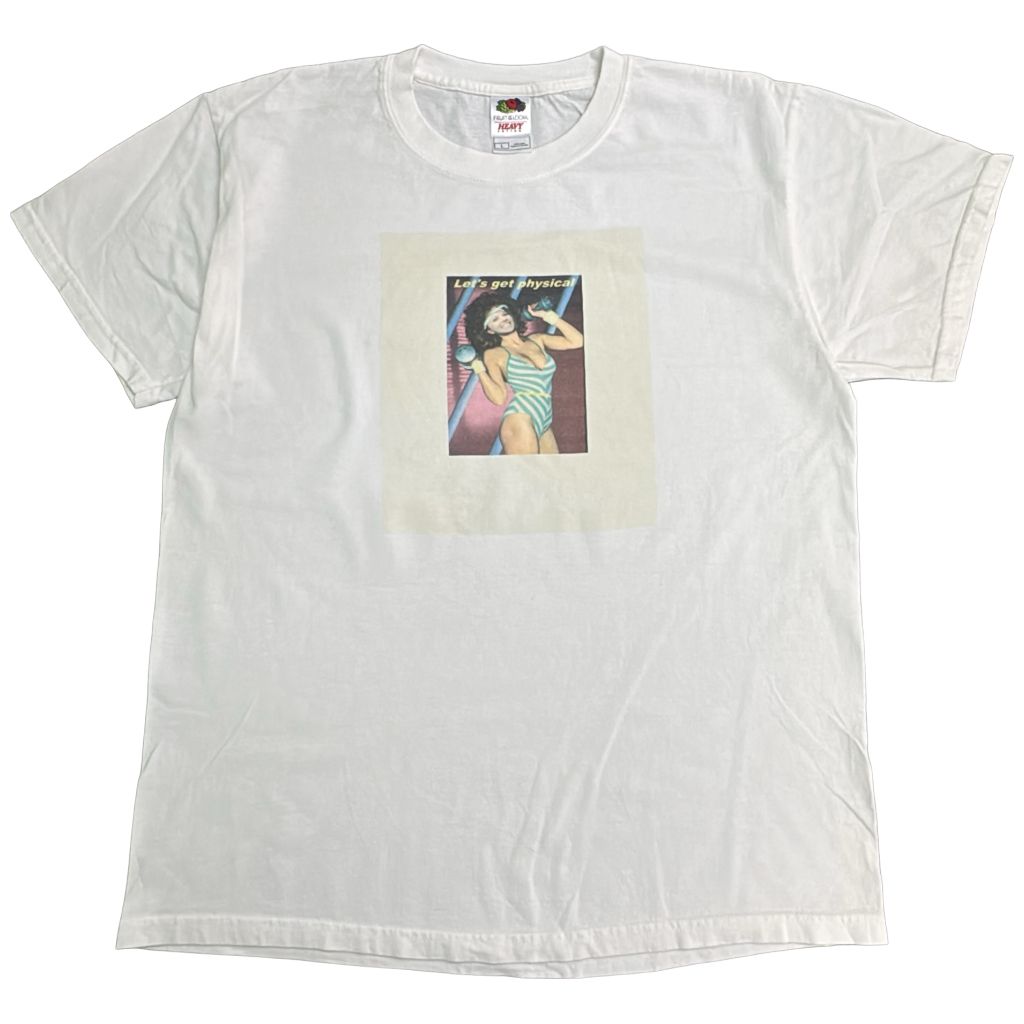 00年代 FRUIT OF THE LOOM フルーツオブザルーム フォトプリントＴシャツ ホワイト(メンズ L)中古 古着 Y1599