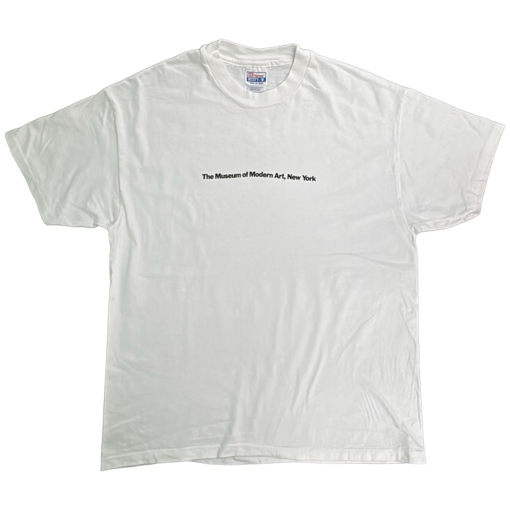 90年代 ニューヨーク近代美術館 MoMA 半袖Ｔシャツ アート ホワイト(メンズ XL)中古 古着 Y1618