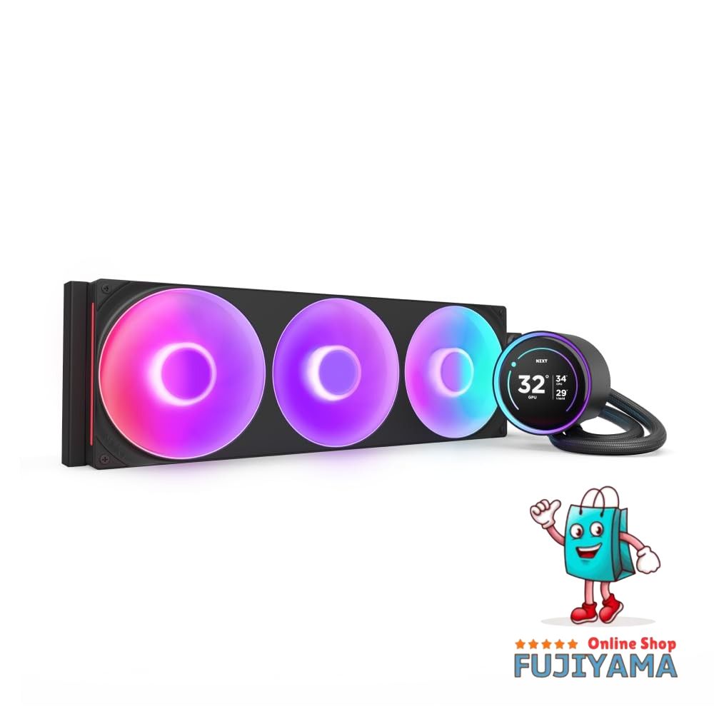 NZXT Kraken Elite 420 RGB V2 Black 簡易水冷CPUクーラー ブラック RL-KR42E-B2 FN2513