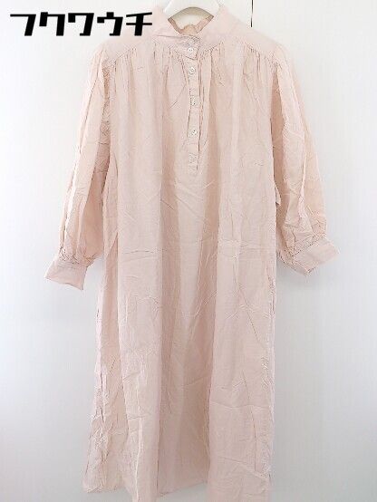 ◇ NATURAL BEAUTY BASIC ナチュラルビューティーベーシック 長袖 ロング ワンピース サイズM ライトピンク レディース 【中古】 【1112300004868】