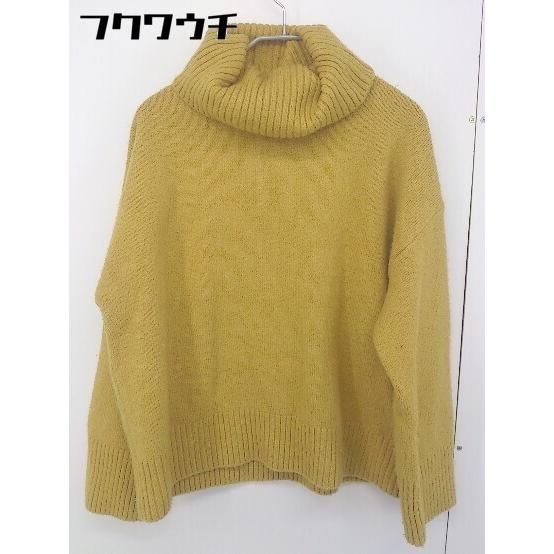 ◇ URBAN RESEARCH ROSSO タートルネック 長袖 ニット プルオーバー サイズF マスタード イエロー系 レディース 【中古】 【1201310003791】