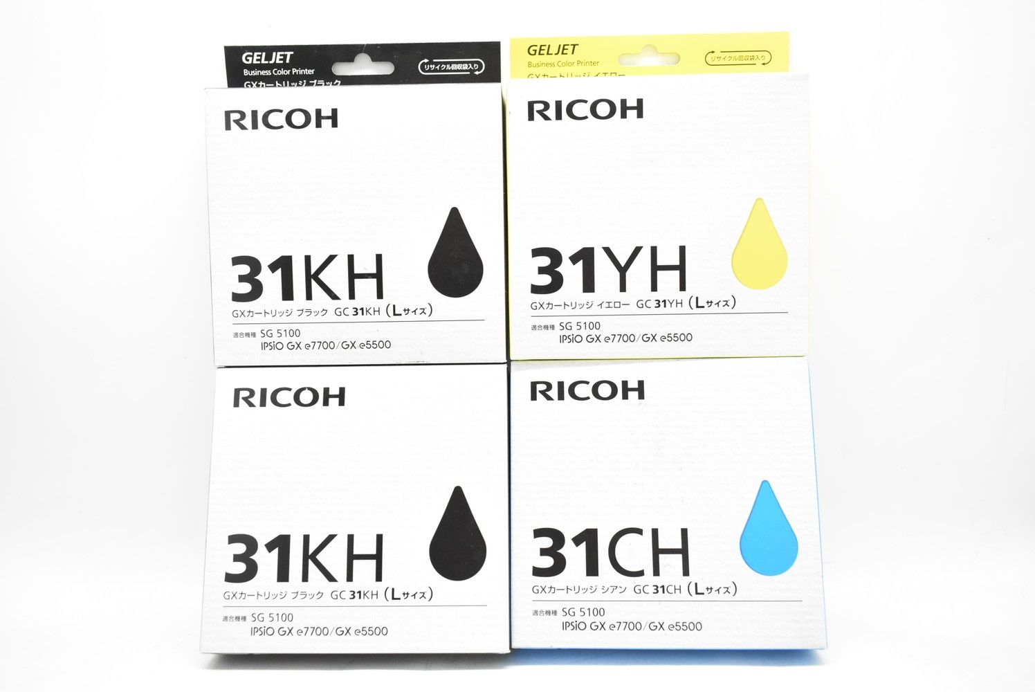 RICOH GC31(Lサイズ）純正 4色 2セット