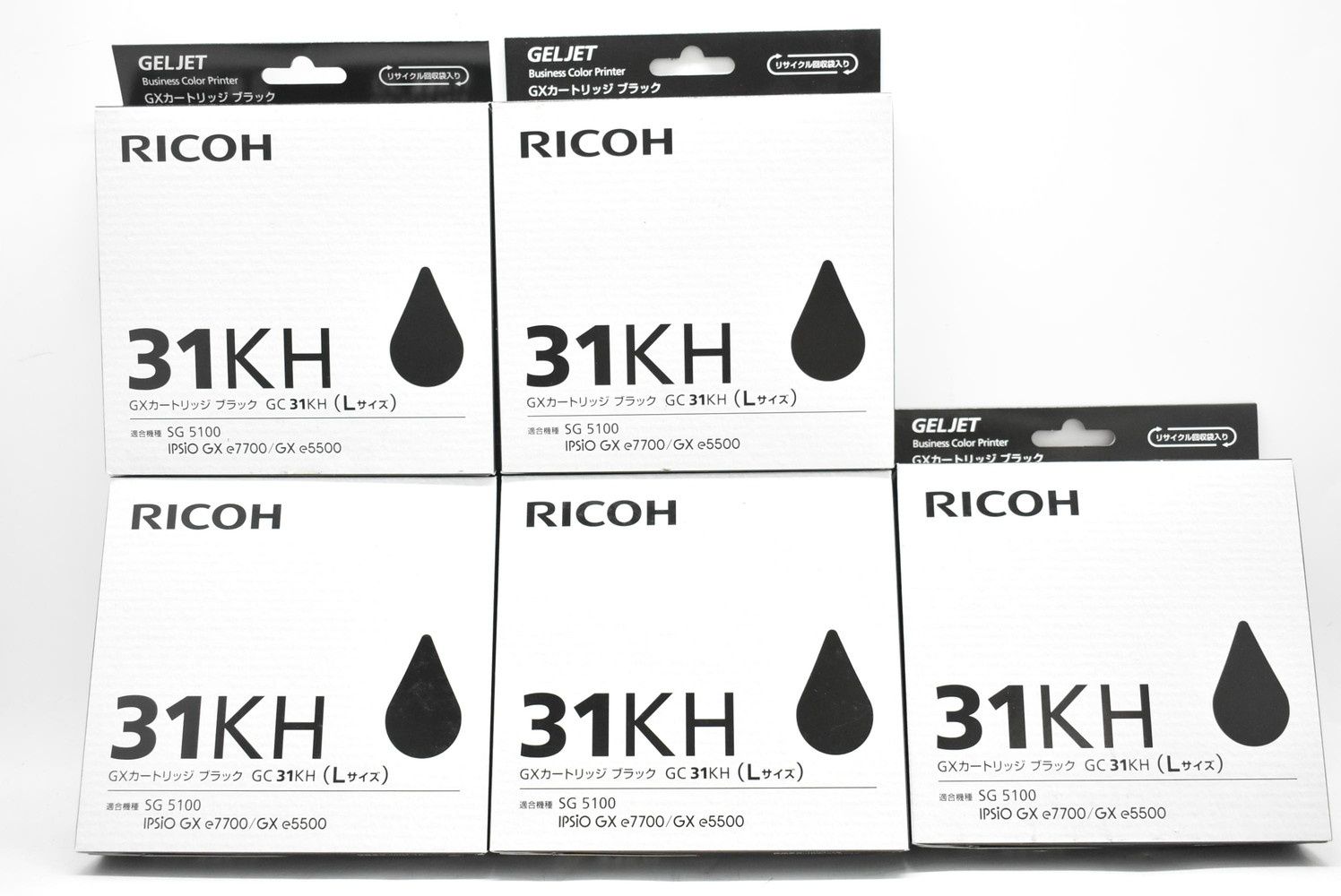未使用 リコー 純正 トナー GC31 KH 5本セット (ブラック) RICOH ITUOEE6NYCDU-D-N040-byebye