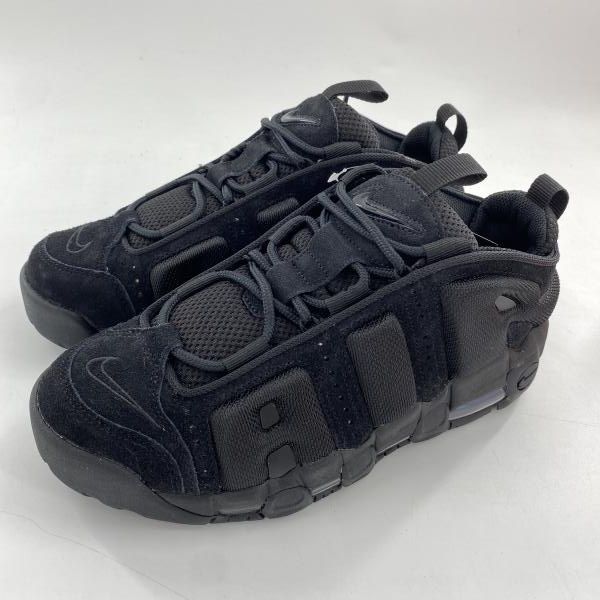 中古】NIKE Air More Uptempo Low Triple Black スニーカー 26.5cm 