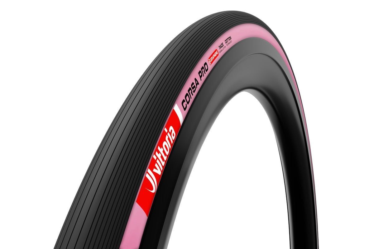 2本 Vittoria ヴィットリア 700C × 28C Corsa Pro コルサ プロ ジロデイタリア ピンク コラボ モデル 新品 前後セット
