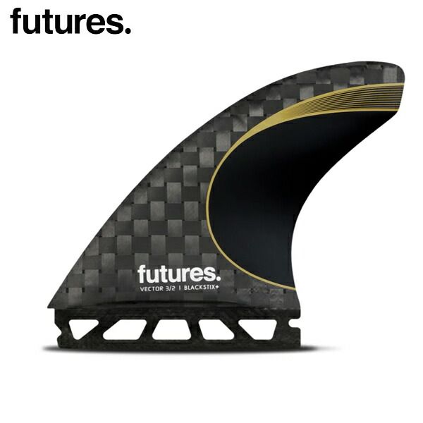 FUTURES FIN VECTOR 3/2 BLACKSTIX+ THRUSTER M / フューチャーズフィン ベクター 3/2 ブラックスティックス+ スラスター フィン サーフィン サーフボード