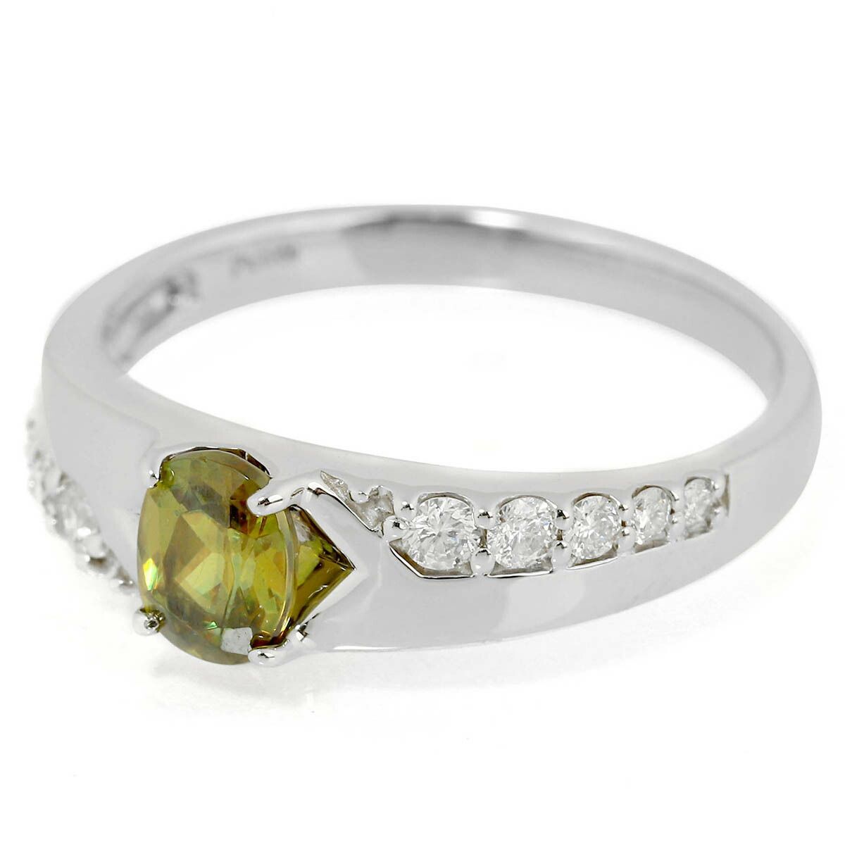 新品仕上済】 スフェーン 0.52ct ダイヤモンド プラチナ Pt900 リング 