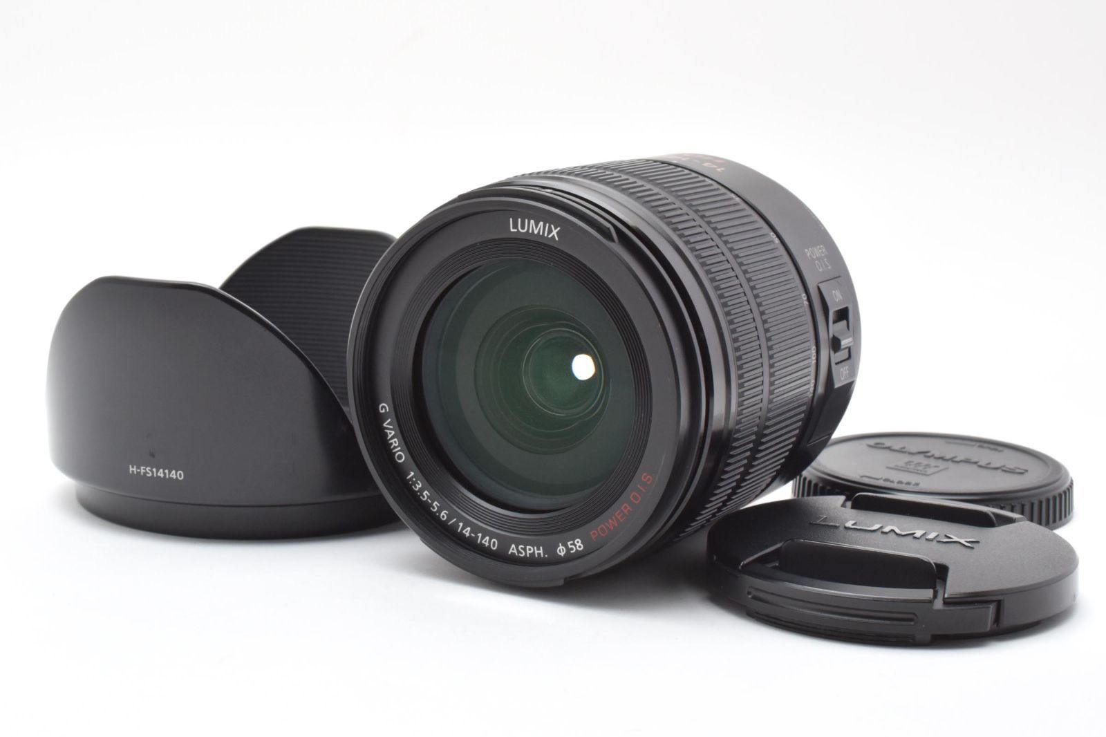 ★良品★パナソニック Panasonic LUMIX G VARIO 14-140mm F3.5-5.6 POWER O.I.S. H-FS14140★ T95#5547
