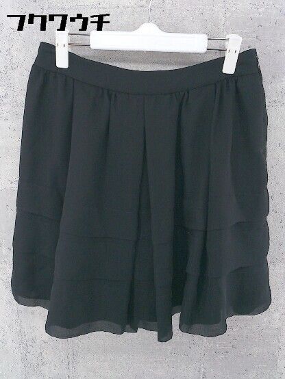 ◇ aA アルファエー ミニ フレア スカート 38サイズ ブラック レディース 【中古】 【1002798886384】