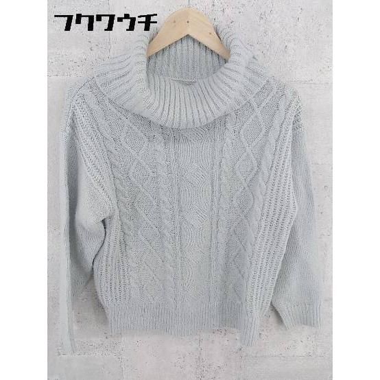 ◇ BABYLONE バビロン ニット 長袖 タートルネック セーター 38 グレー 