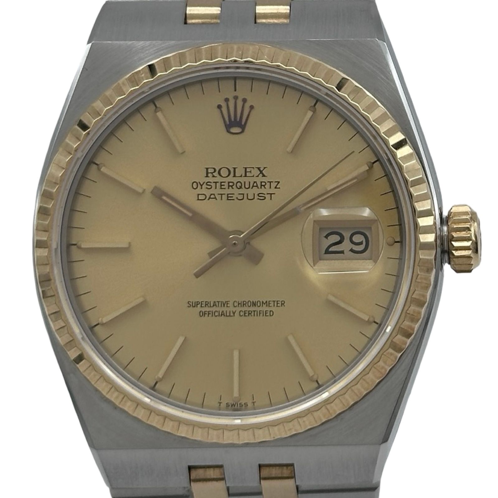 ロレックス ROLEX デイトジャスト 17013 ゴールド ゴールド/ステンレススチール クオーツ メンズ 腕時計