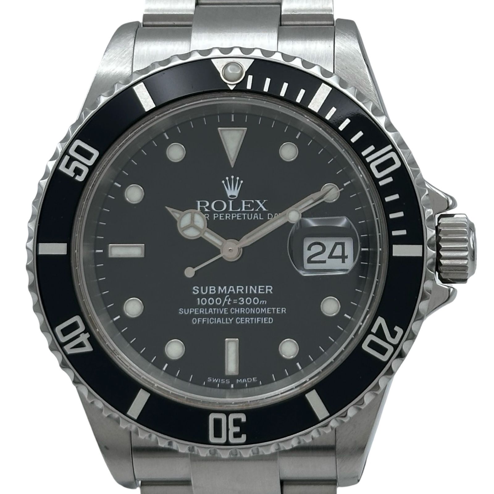 ロレックス ROLEX サブマリーナ 16610 ブラック ステンレススチール 自動巻き メンズ 腕時計