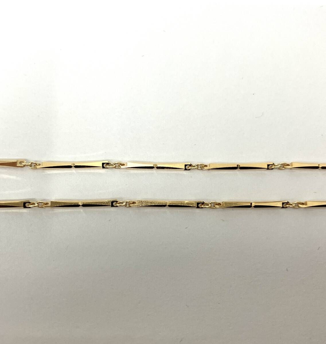 K18 切子チェーン ネックレス 約62cm 9.1g