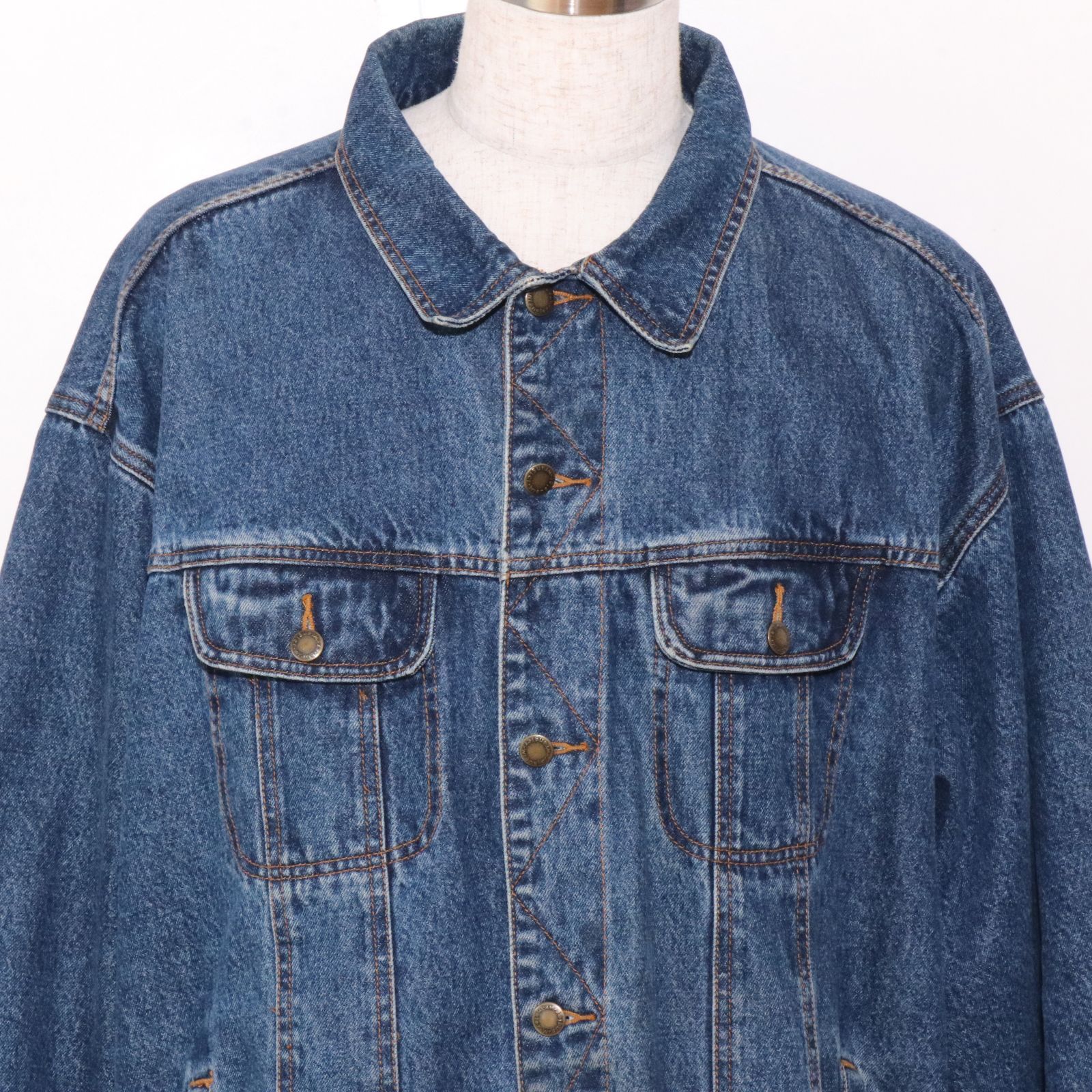 訳あり Wrangler アウター デニムジャケット 長袖 胸ポケット付き 