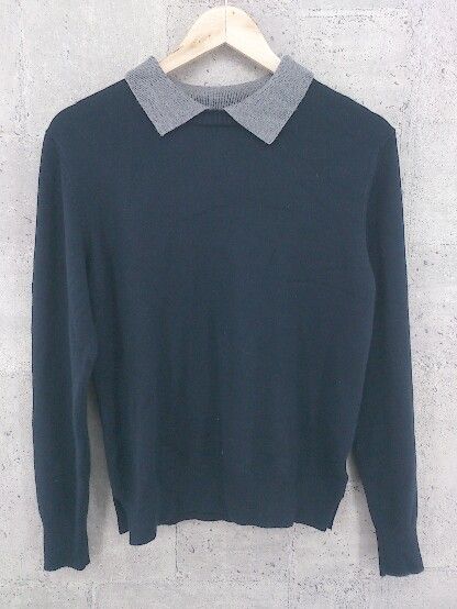 ◇ Simplicite シンプリシテェ 長袖 セーター ネイビー レディース 【中古】 【1002799438148】