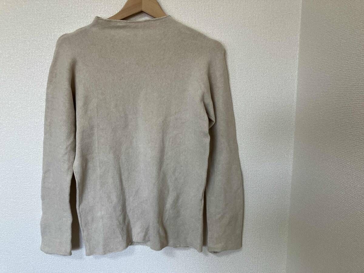 HaaT ISSEY MIYAKE/長袖ニット/HA11KJ321/モックネック/Mサイズ/ベージュ/カシミヤ混