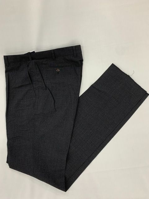 新品 定価2.86万 高級ブランド 英国ブランド 百貨店ブランド 特価セール パンツ ズボン トラウザーズ L XL 3L ウエスト 91cm 毛 98％ ウール グレー グレイ メンズ 春 夏 秋 カジュアル ビジネス ノータック 316