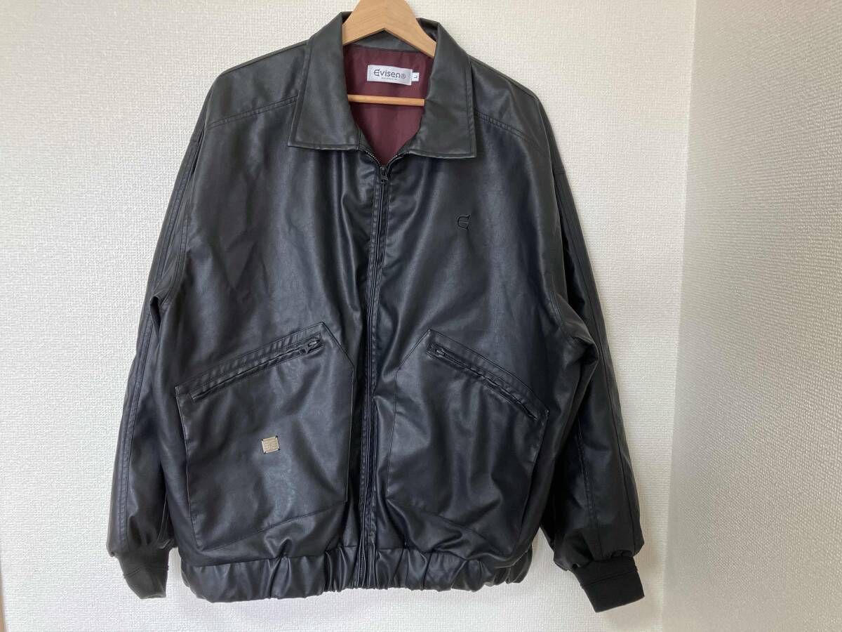 EVISEN SKATEBOARDS/エビセン スケートボード/その他ジャケッ ト/POSTMAN FAUX LEATHER/Lサイズ/ブラック