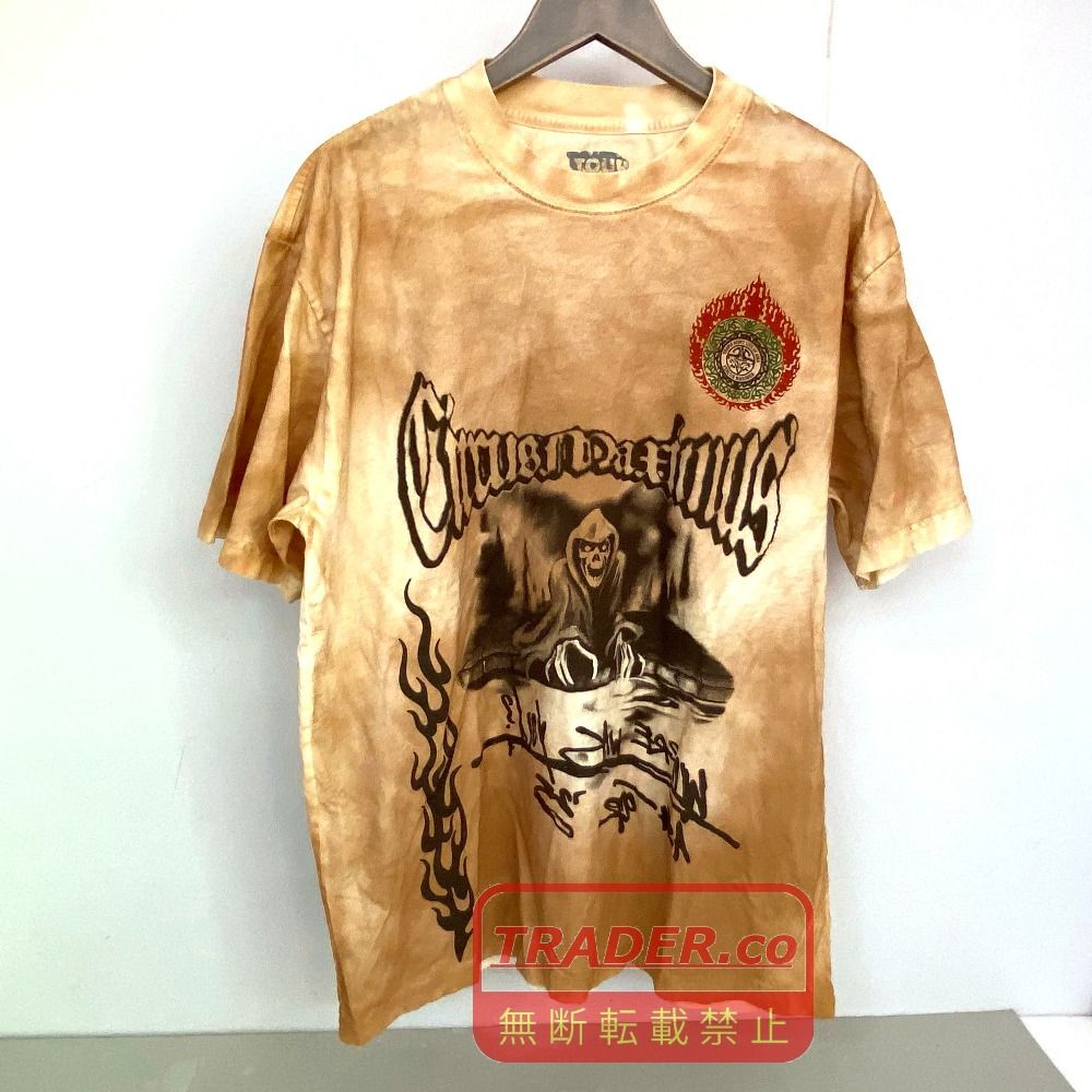 03w26316 Travis Scott トラヴィス・スコット Circus Maximus ツアー限定Tシャツ ベージュ サイズL メンズ トップス ストリート 半袖Ｔシャツ