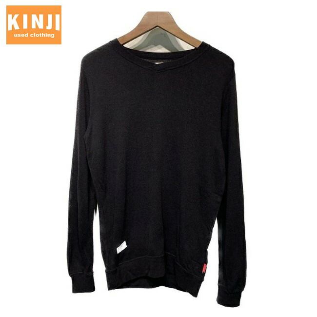 【中古】　WTAPS　セーター　ニット　トップス　Vネック　無地　ダブルタップス　ハイゲージ　日本製　古着　/1585