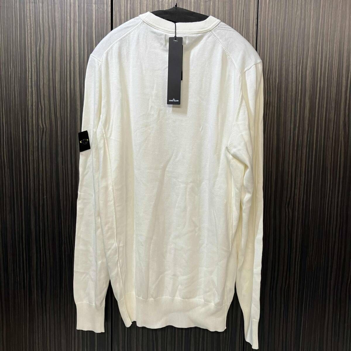 STONE  ストーンアイランド 薄手 ニット 20ss STONE ISLAND knit 薄手ニットセーター Lサイズ ホワイト