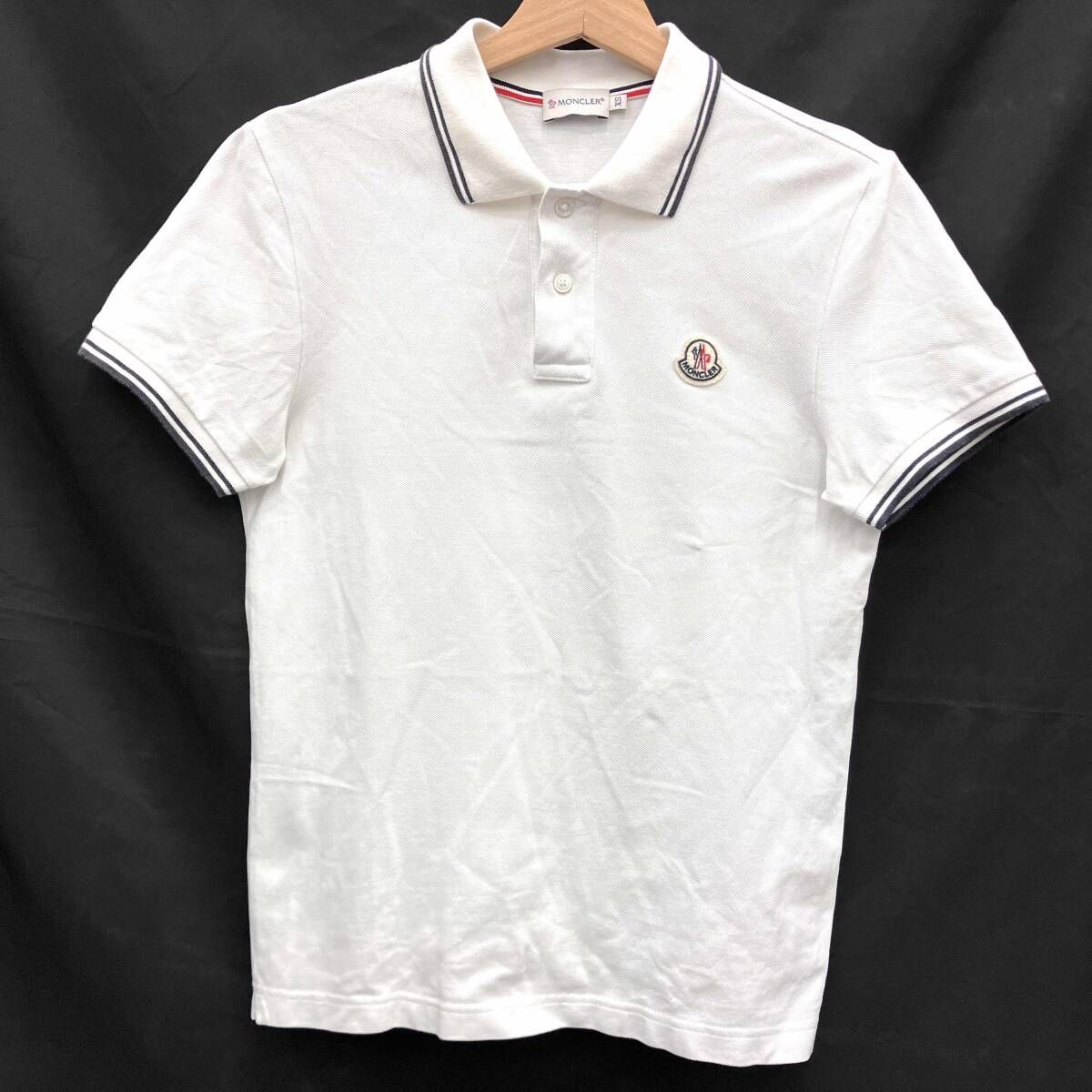 MONCLER モンクレール MAGLIA POLO 半袖ポロシャツ ホワイト サイズXS