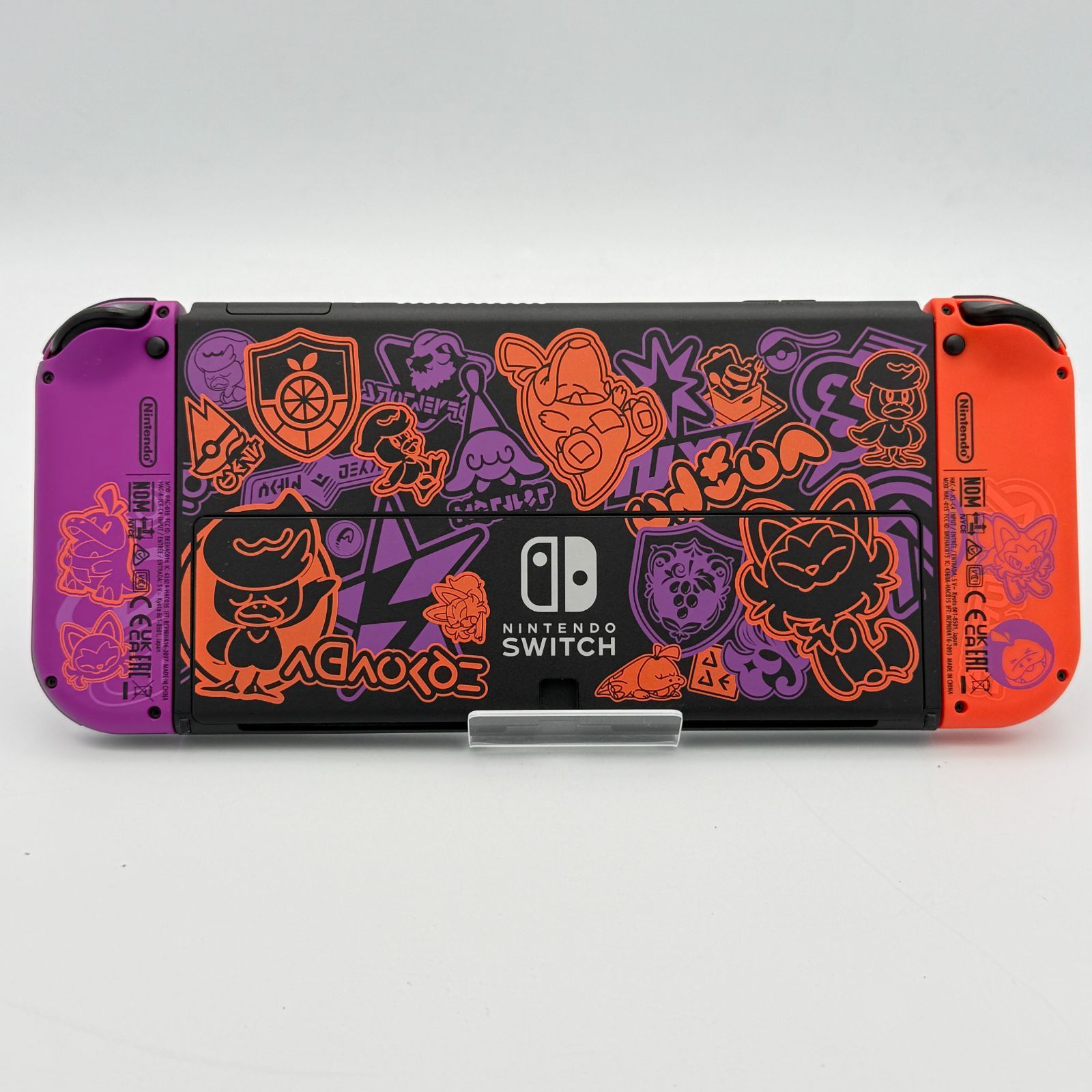 美品】Nintendo Switch(有機ELモデル) スカーレット・バイオレット 