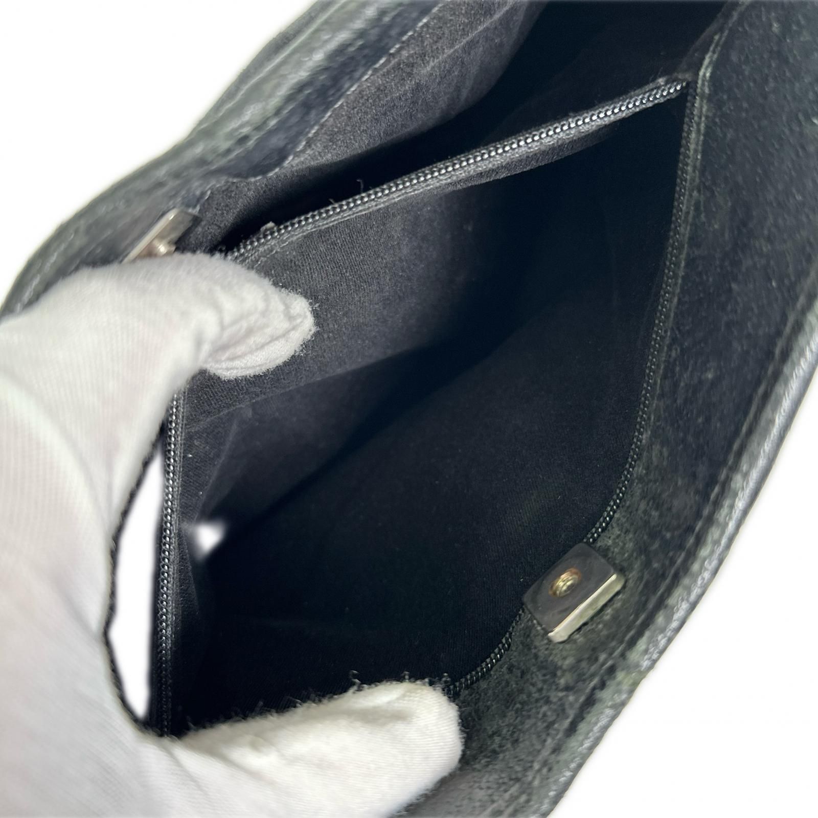 GUCCI グッチ ハンドバッグ ブラック GGキャンバス レザー GG柄 ファッション小物 カバン レディース
