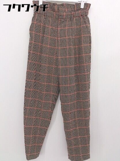 ◇ Simplicite シンプリシテェ 千鳥格子 スラックス パンツ ベージュ ブラック レディース 【中古】 【1102150007751】