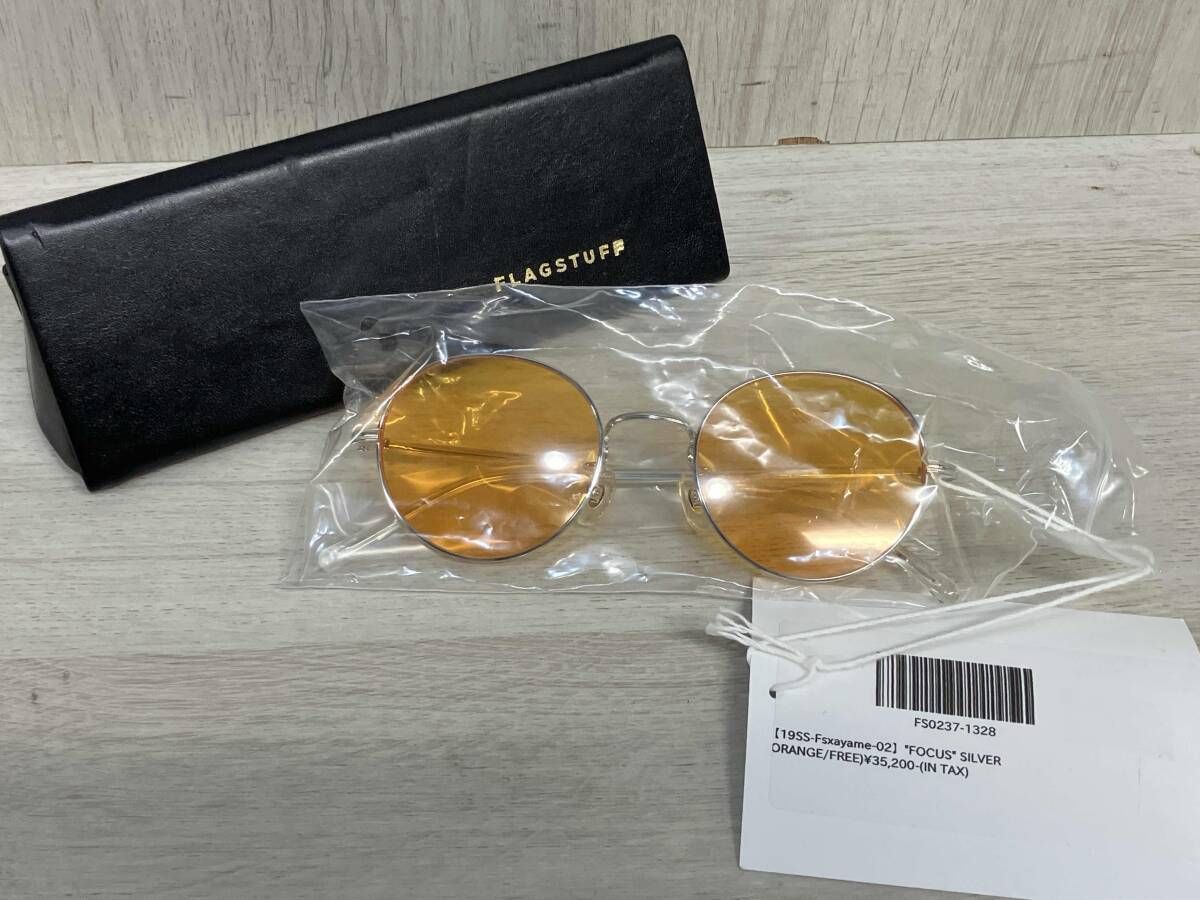 FLAGSTUFF × ayame FOCUS SILVER ORANGE 19SS-Fsxayame-02 フラグスタフ アヤメ フォーカス オレンジ シルバー カラー サングラス メンズ