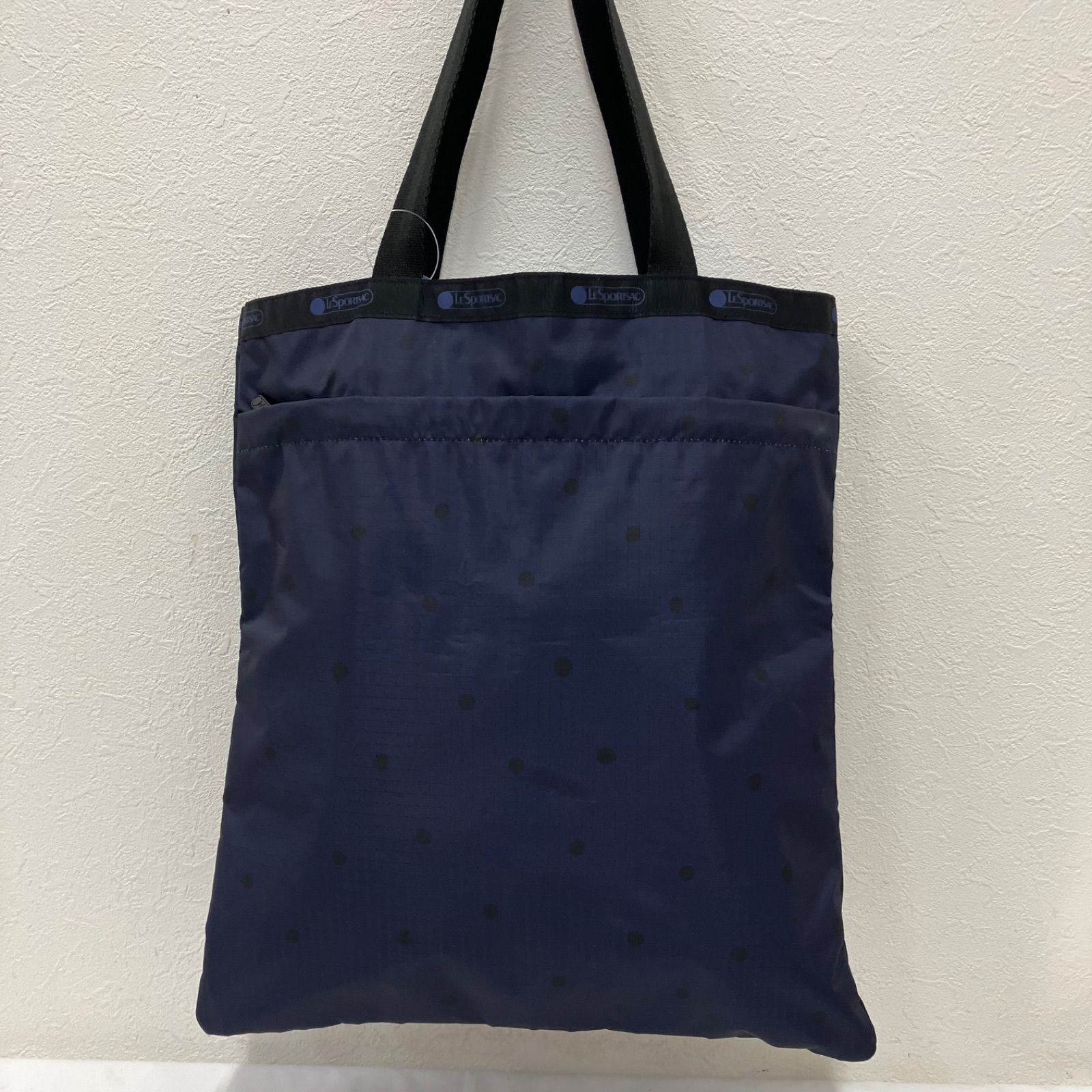 3334 LeSportsac レスポートサック IENA ENFANT イエナアンファン イエナ コラボ ラージエメラルドトート トートバッグ ブラック 黒 ネイビー ドット 水玉 レディース 軽量 シンプル カジュアル きれいめ