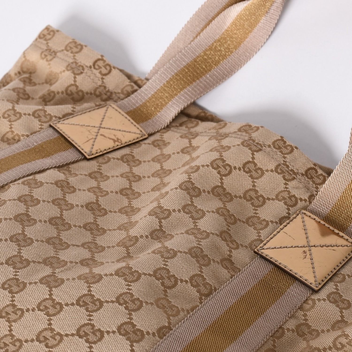 GUCCI グッチ トートバッグ ggキャンバスベージュ ブラウン 189669 