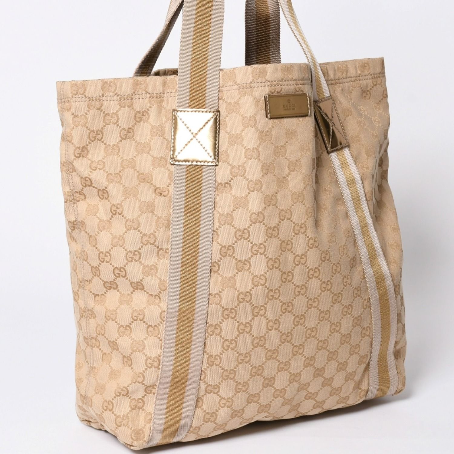 GUCCI グッチ トートバッグ ggキャンバスベージュ ブラウン 189669 
