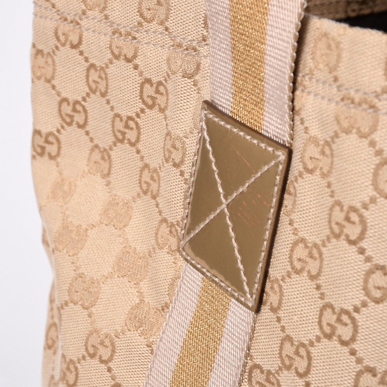 GUCCI グッチ トートバッグ ggキャンバスベージュ ブラウン 189669 