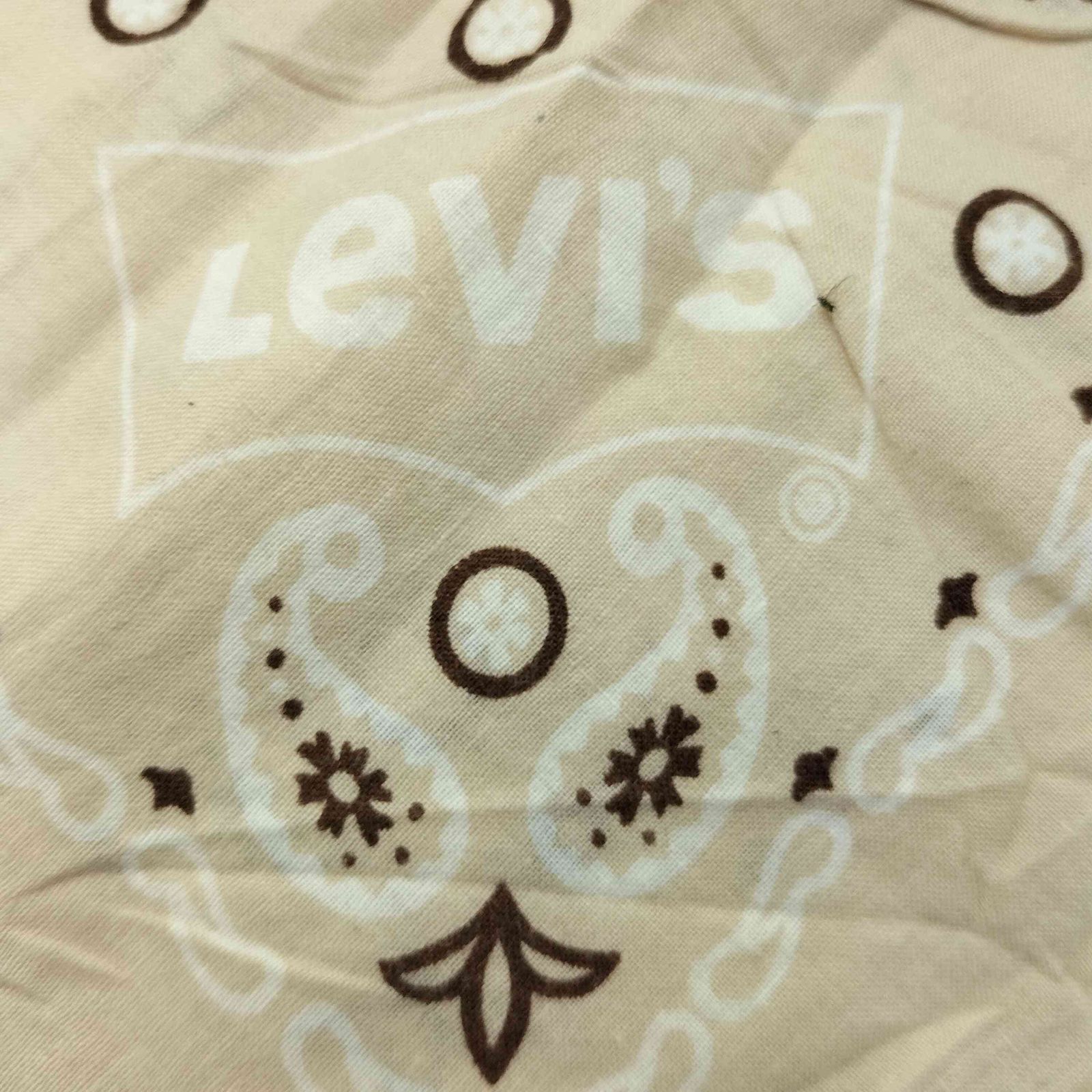 Levis(リーバイス) 60S ロゴ カーボーイ ペイズリー バンダナ メンズ Levi's - Levis(リーバイス) 60S ロゴ カーボーイ ペイズリー バンダナ