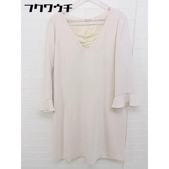◇ PROPORTION BODY DRESSING レース 長袖 ミニ ワンピース サイズ3 ベージュ レディース 【中古】 【1104280006482】 5,580円